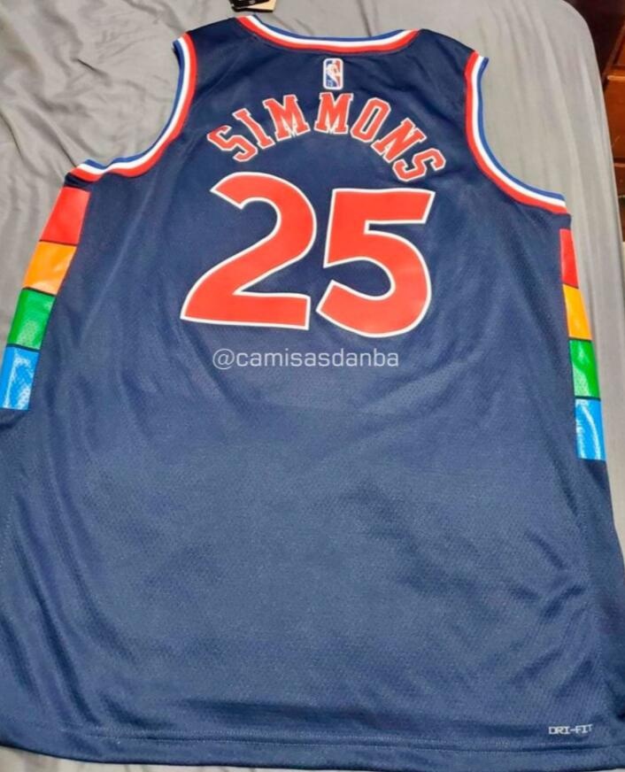 会出现在赛场上吗美媒曝光76人新赛季西蒙斯球衣