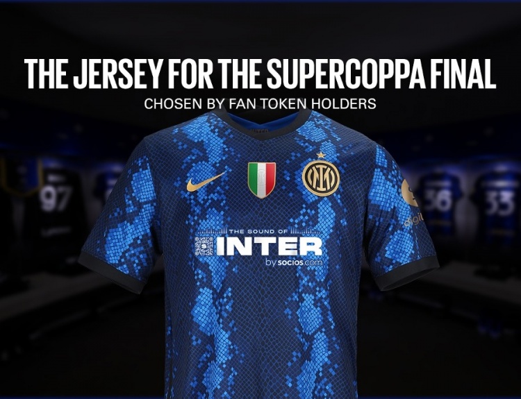 国米推出意大利超级杯特别版球衣，可扫描二维码进行互动