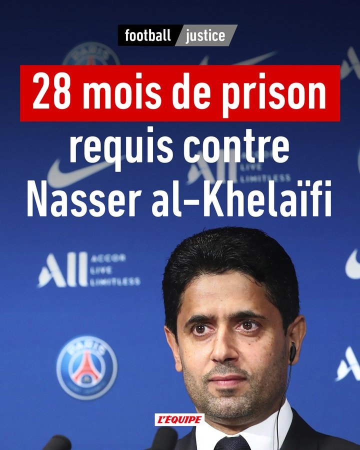 队报：涉嫌贿赂FIFA前秘书长，瑞士一法院要求判纳赛尔监禁28个月