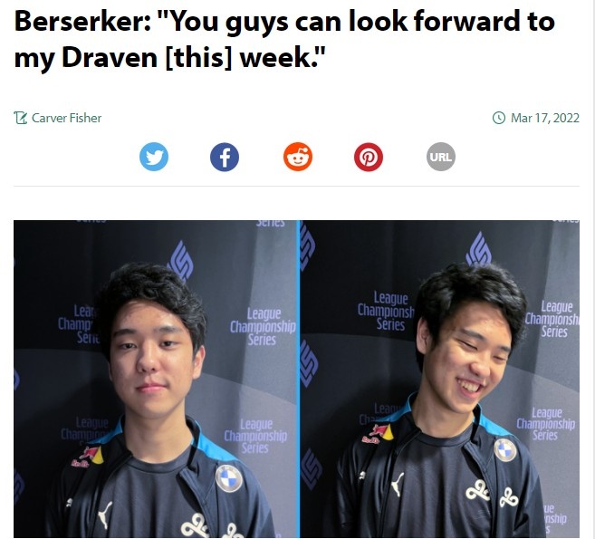 c9berserker没有看所有联赛但无疑t1是目前世界最强队伍之一