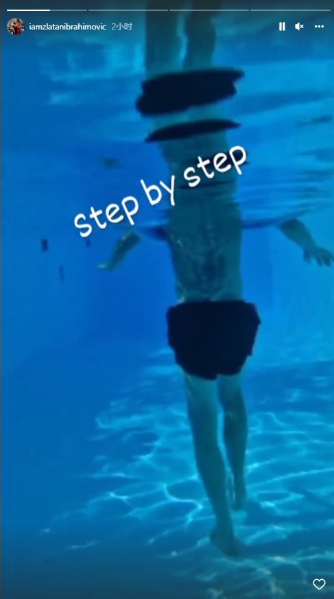伊布晒泳池恢复视频：一天一天，一步一个脚印