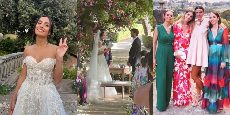 洛卡特利和妻子举行婚礼基耶利尼博努奇等人应邀出席