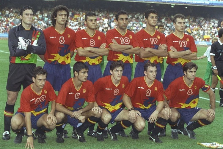 西班牙男足1992年奥运会夺冠阵容，你能认出几位？