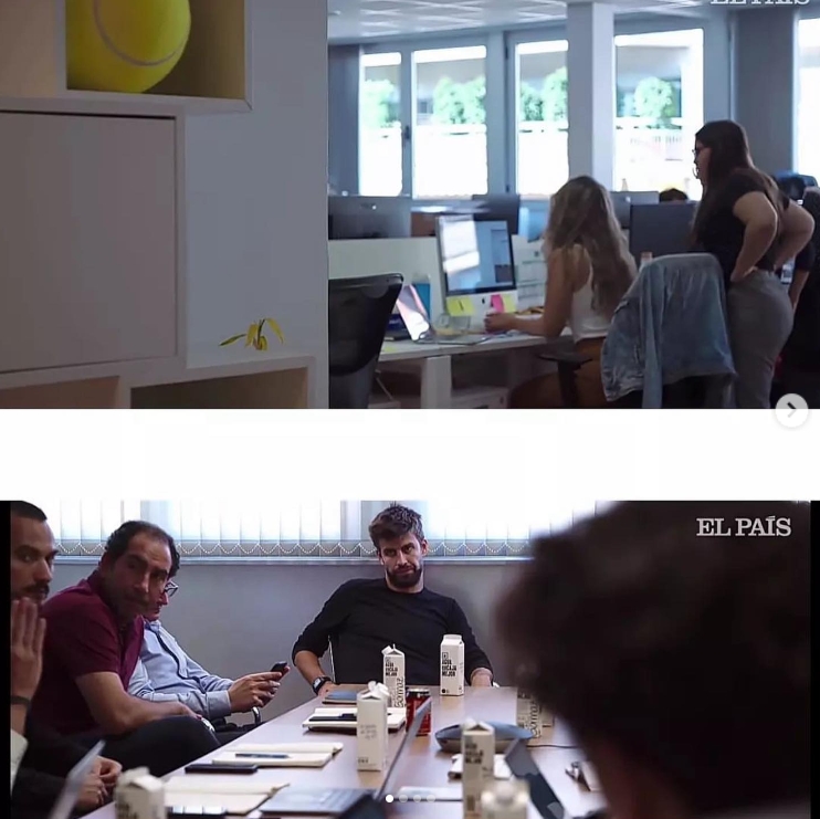 有点尴尬!皮克新女友是其雇员,办公室里仍挂着夏奇拉的照片