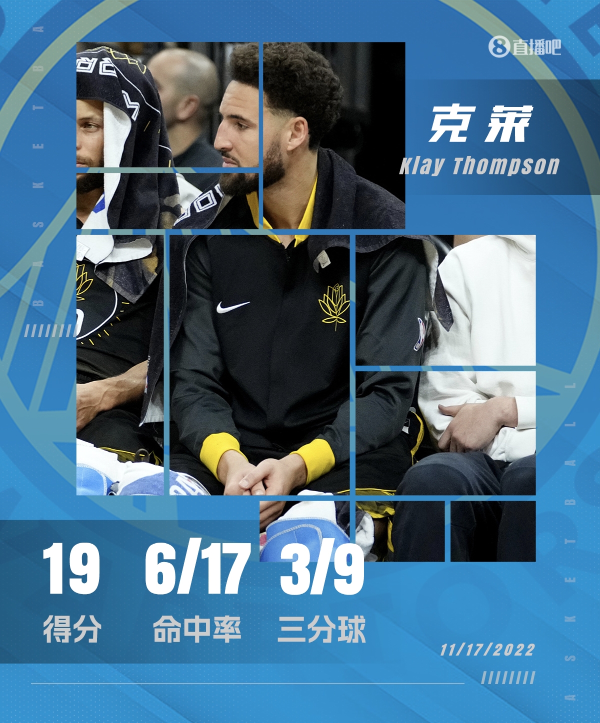 佛落平阳！克莱再次迷失 全场1…