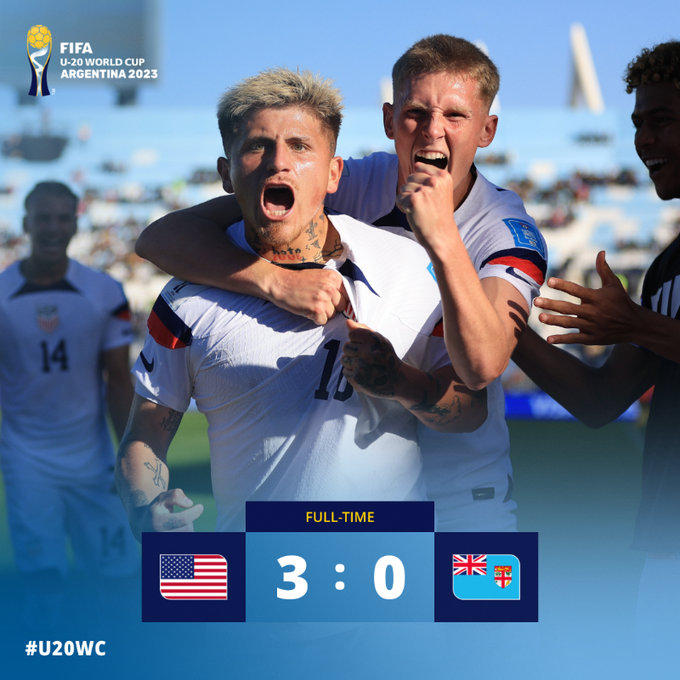 U20世界杯今日赛果：阿根廷、美国已提前出线