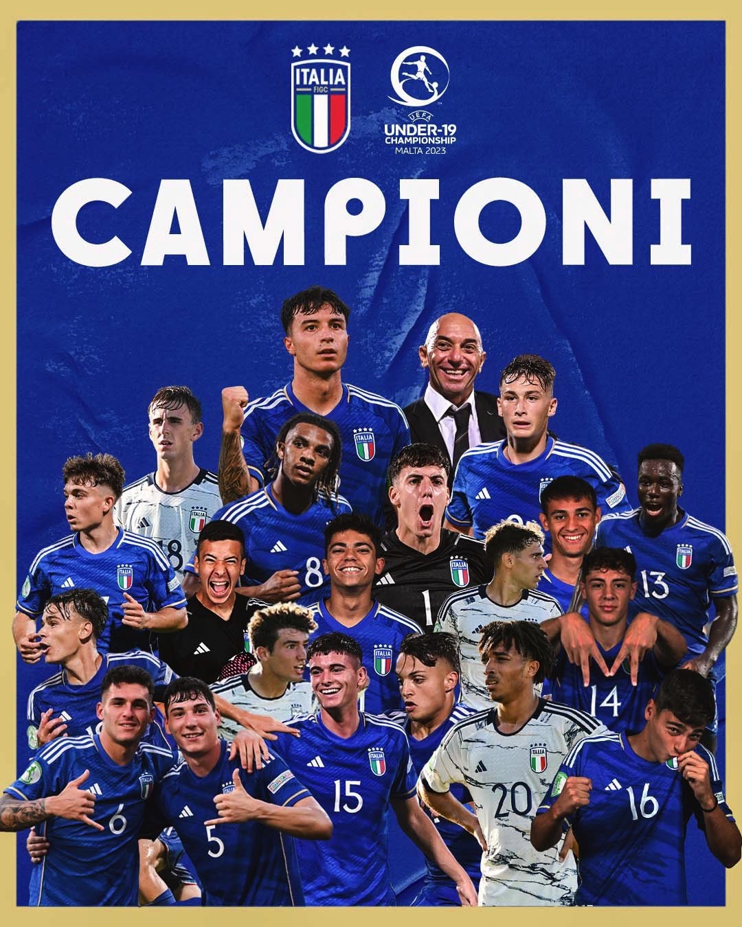 意大利球队今夏五进决赛终捧杯！U19欧青赛，意大利1