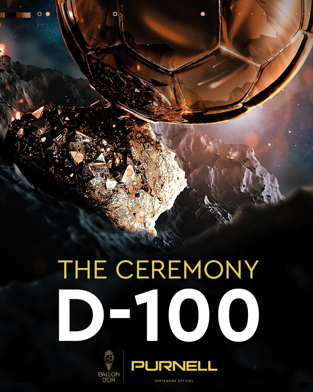 花落谁家金球奖官方晒2023年颁奖典礼倒计时100天海报