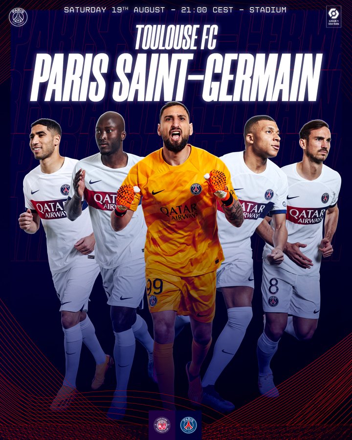 迎赛季首秀巴黎官推晒本轮法甲海报姆巴佩回归多纳鲁马c位