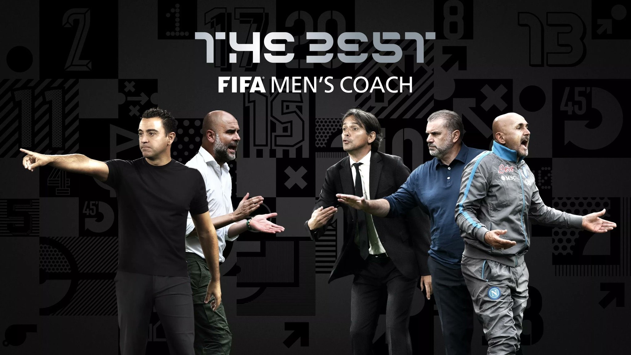 FIFA年度最佳主帅候选：瓜迪奥拉、小因扎吉、哈维、斯帕莱蒂入选