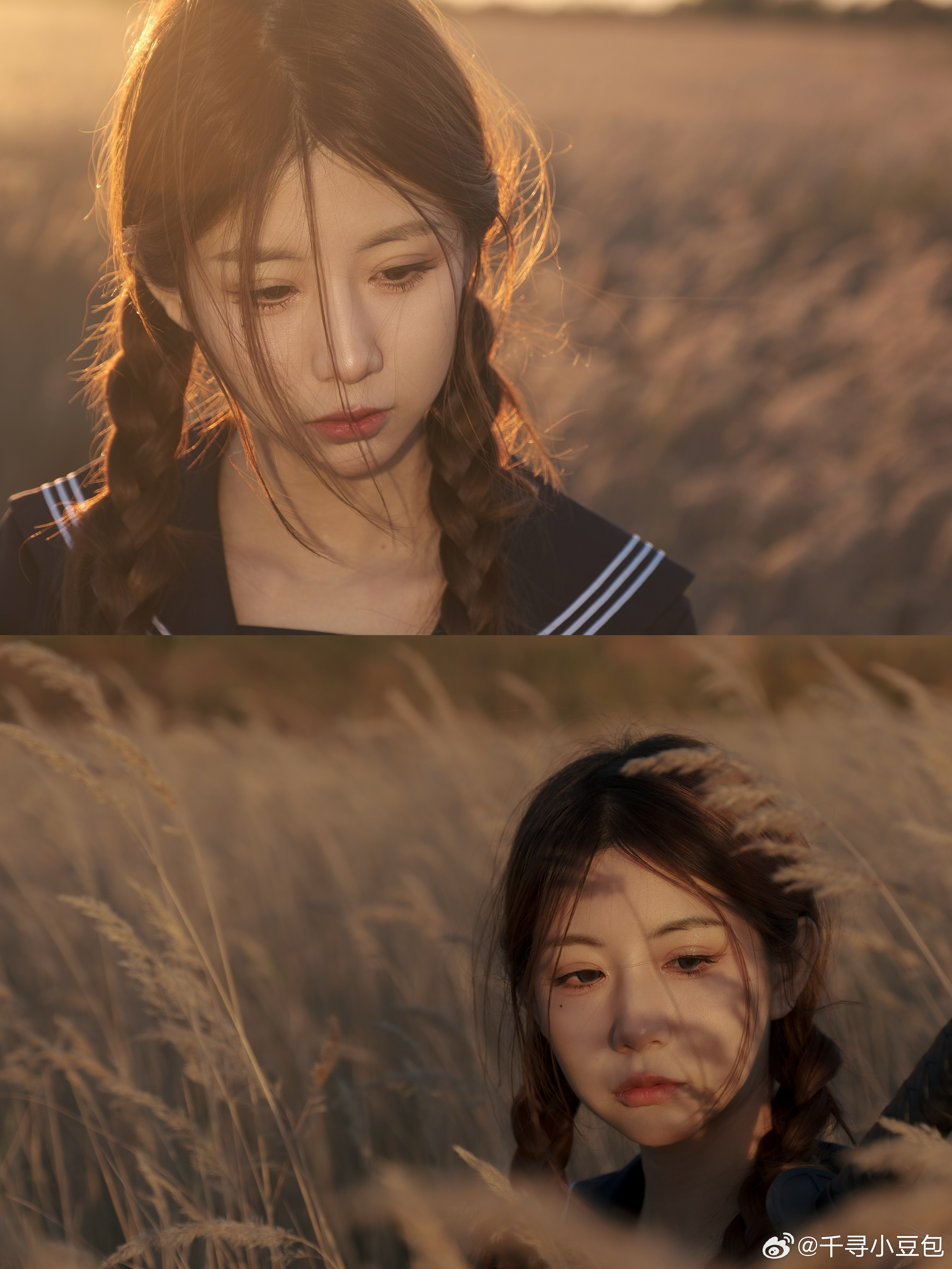主持千寻小豆包晒照：JK美少女大长腿引人瞩目