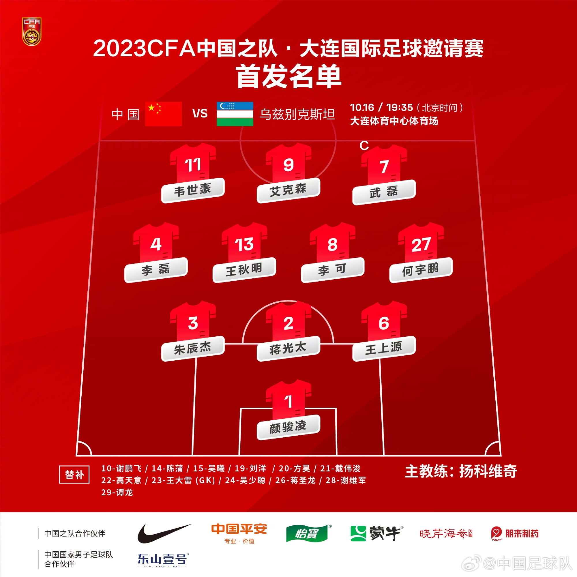 媒体人：是不是可以认为近两场都首发的就是稳稳的球队骨干了？