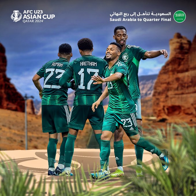 U23亚洲杯C组：沙特5