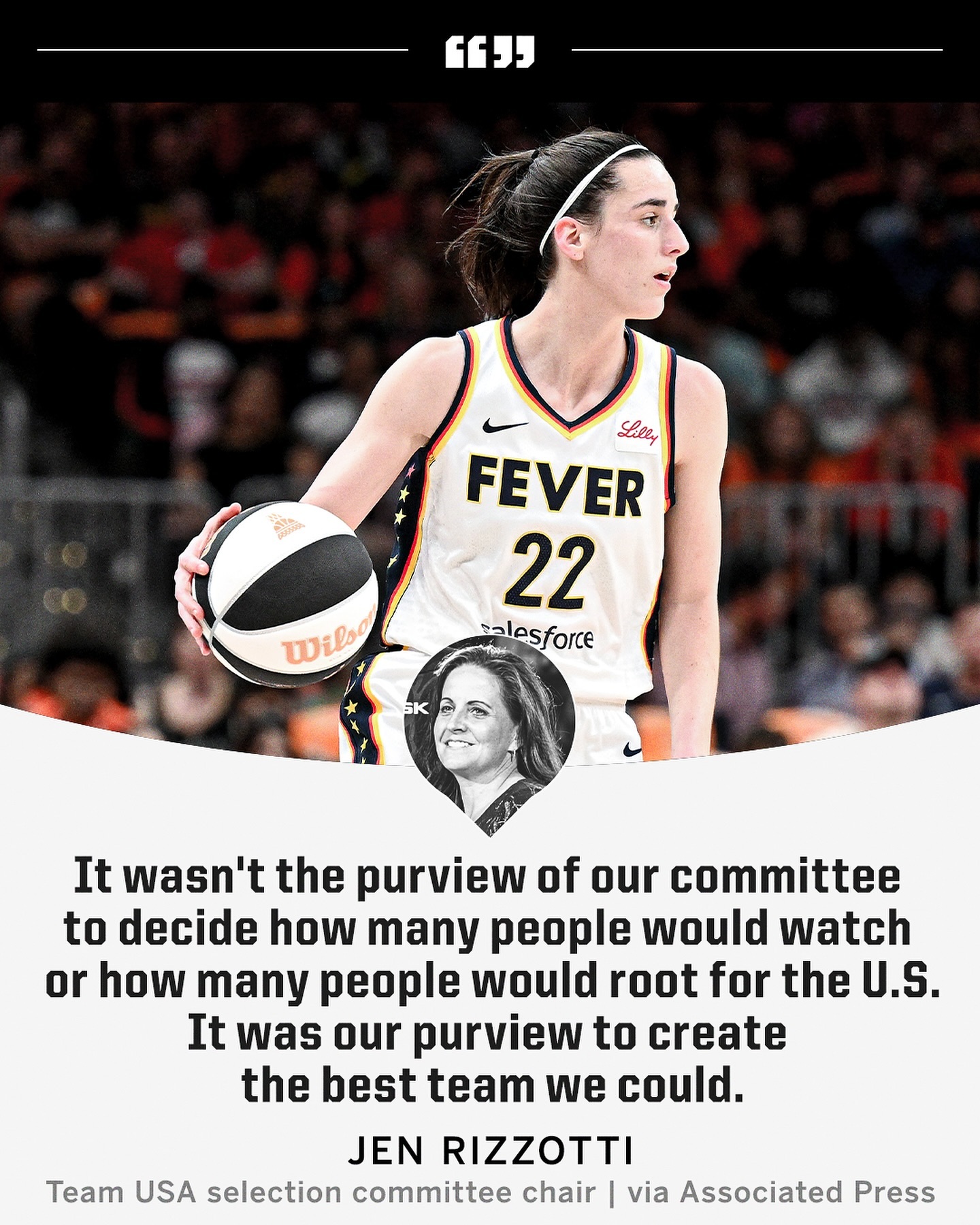 美国女篮国家队选拔委员会：我们的工作不是决定有多少人会看比赛