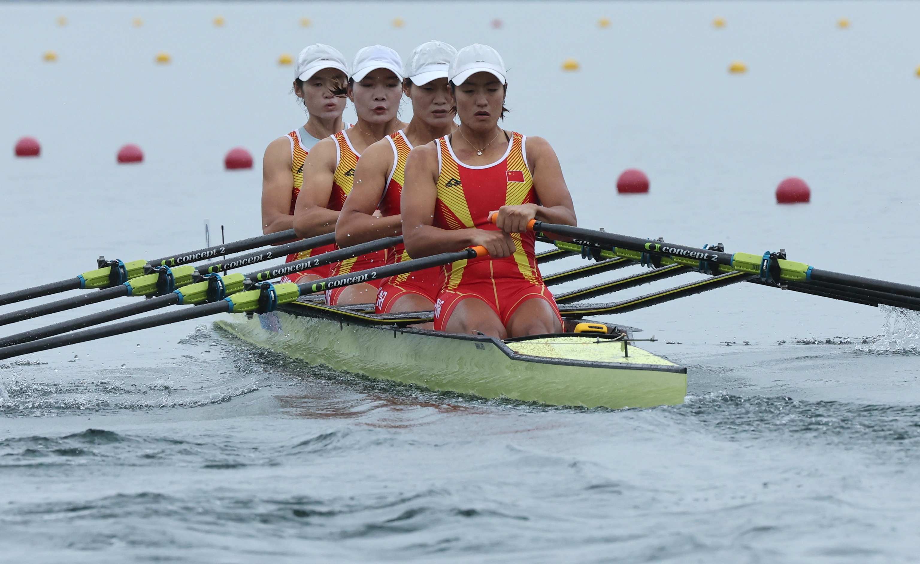 名称：女子赛艇四人双桨复活赛 陈云霞、张玲、路阳、崔晓彤晋级金牌赛