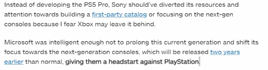外媒吐槽索尼不该做PS5 Pro：会让Xbox占领竞争先机