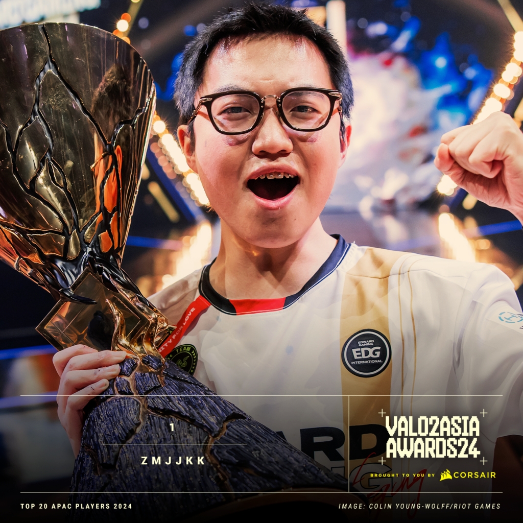 本年度无可争议🏆EDG.ZmjjKK当选2024VALO2最佳亚太区选手