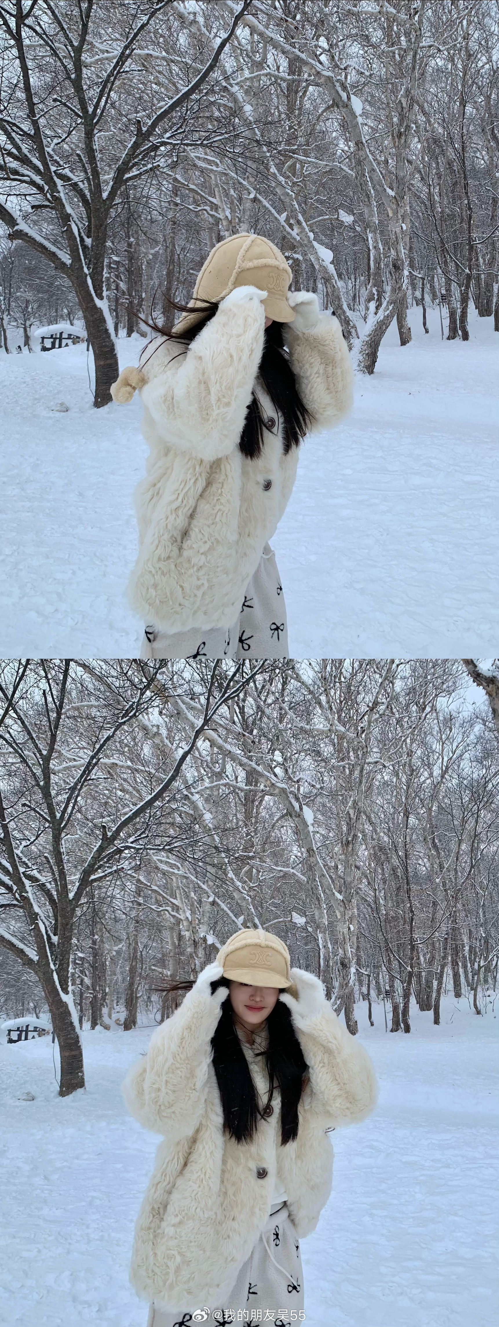 JackeyLove女友分享日本旅游照：谁能看出我去的是天狗山哼哼~