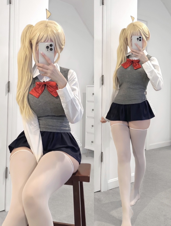 金年会体育这谁受得了呀？知名coser Rina老师晒照：黑丝短裙迷人眼 衬衣纽扣抗大压！