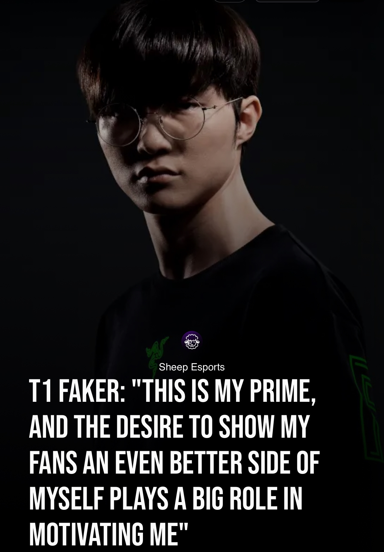 谈球吧体育app下载Faker：我尽量不去纠结于过去 而是专注在当下 并坚信这就是我的巅峰期