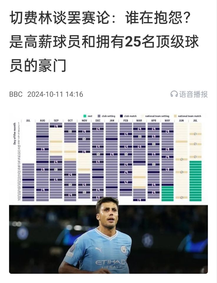 谈球吧体育app下载都是强队抱怨？不多踢哪儿来高薪vs不休息怎能多踢，你怎么看