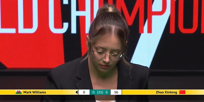 太牛了！赵心童第三局大逆转清台，3-0领先马克-威廉姆斯