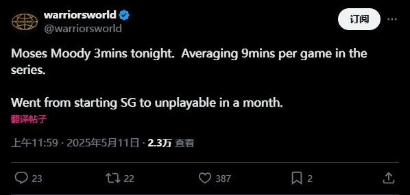 [篮球]勇媒：一个月不到！穆迪从首发得分后卫沦落到被弃用(图2)