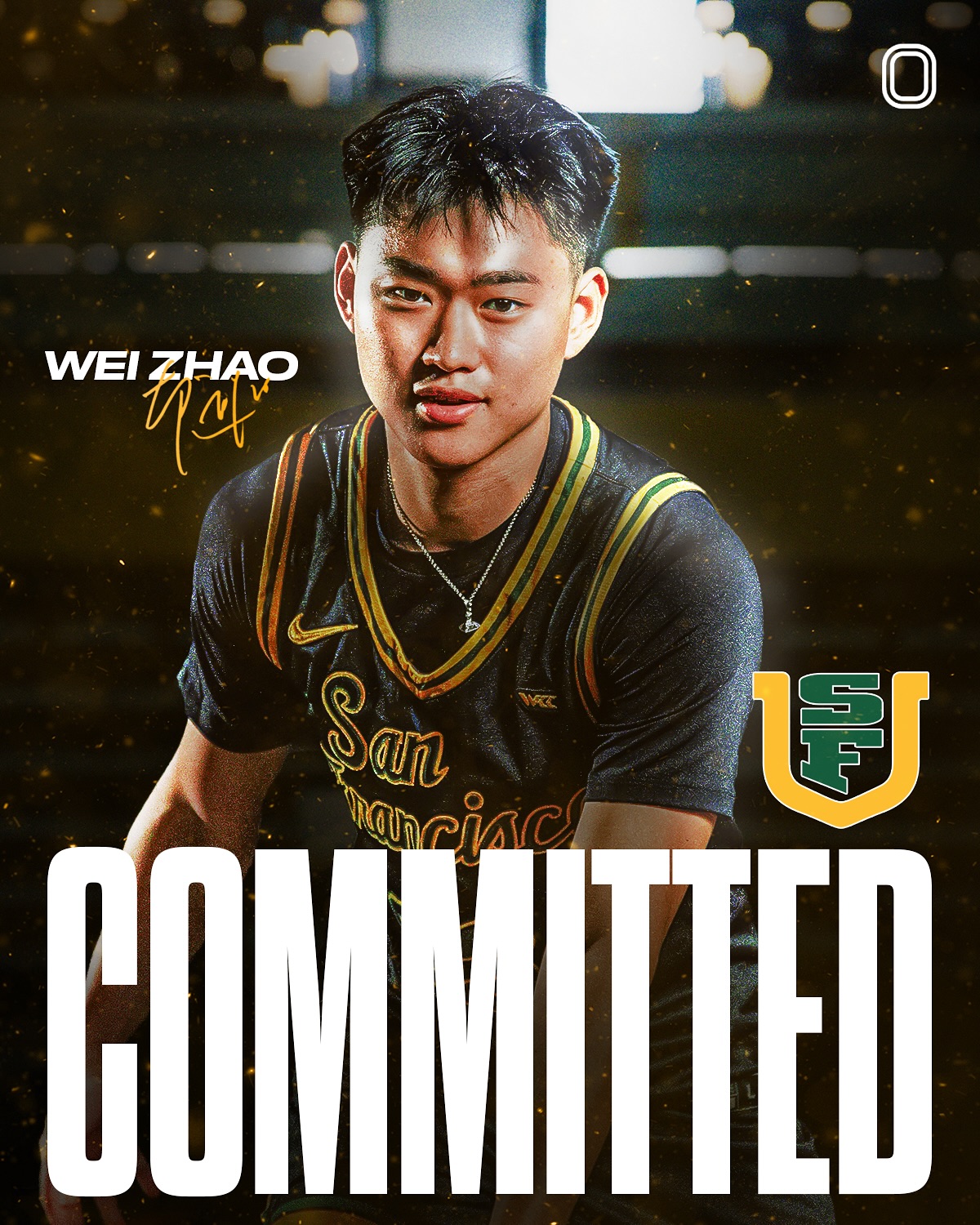 💪🏻联手王俊杰！赵维伦承诺加盟旧金山大学 开启NCAA赛季