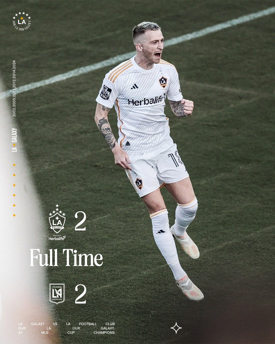 【MLS】老火箭罗伊斯双响+任意球绝平 但洛杉矶银河14轮不