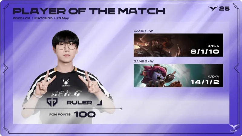老了但还能用！Ruler两局合砍22-2-12的恐怖战绩