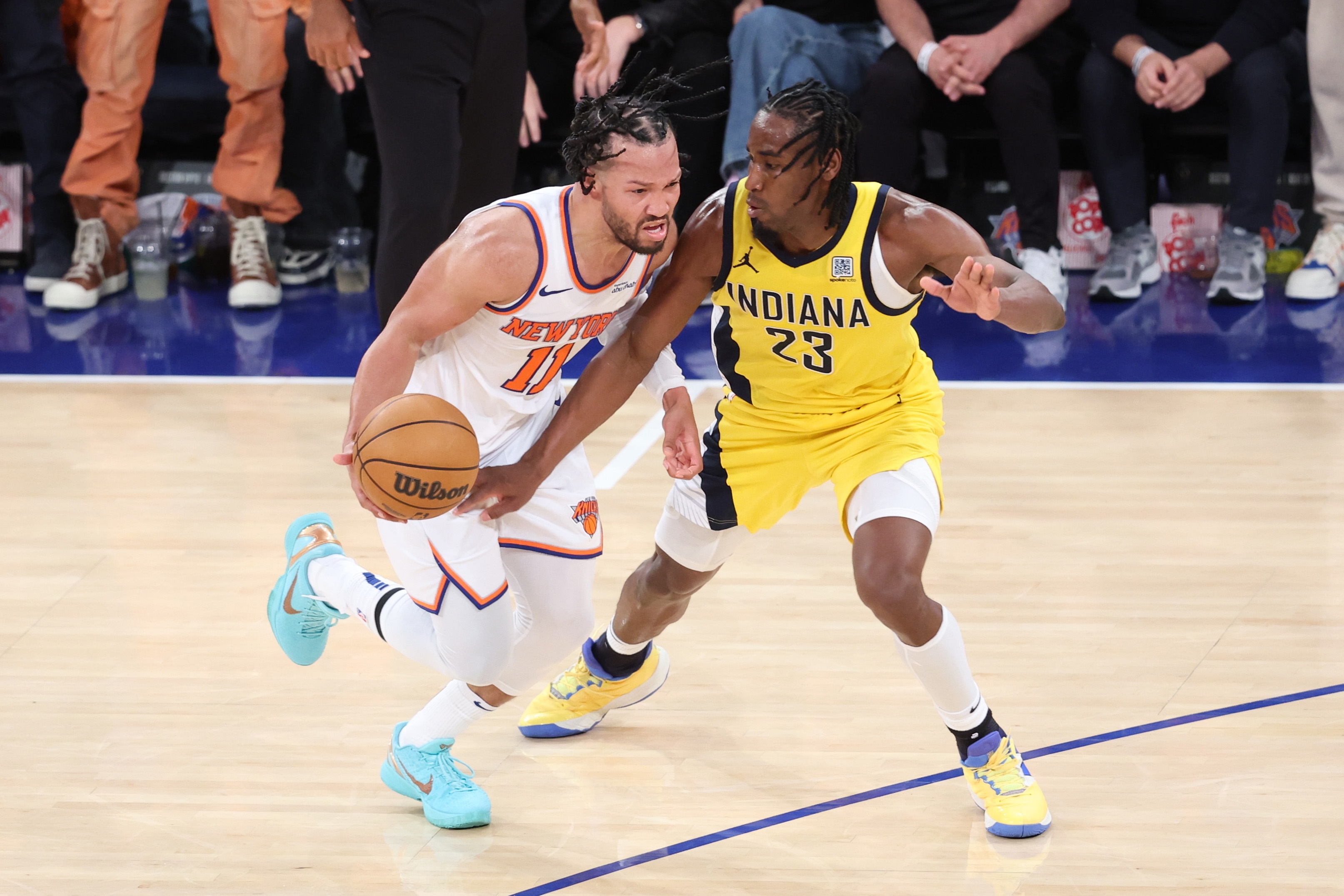 【NBA】离谱！G4内史密斯主防时布伦森13投10分 其他人