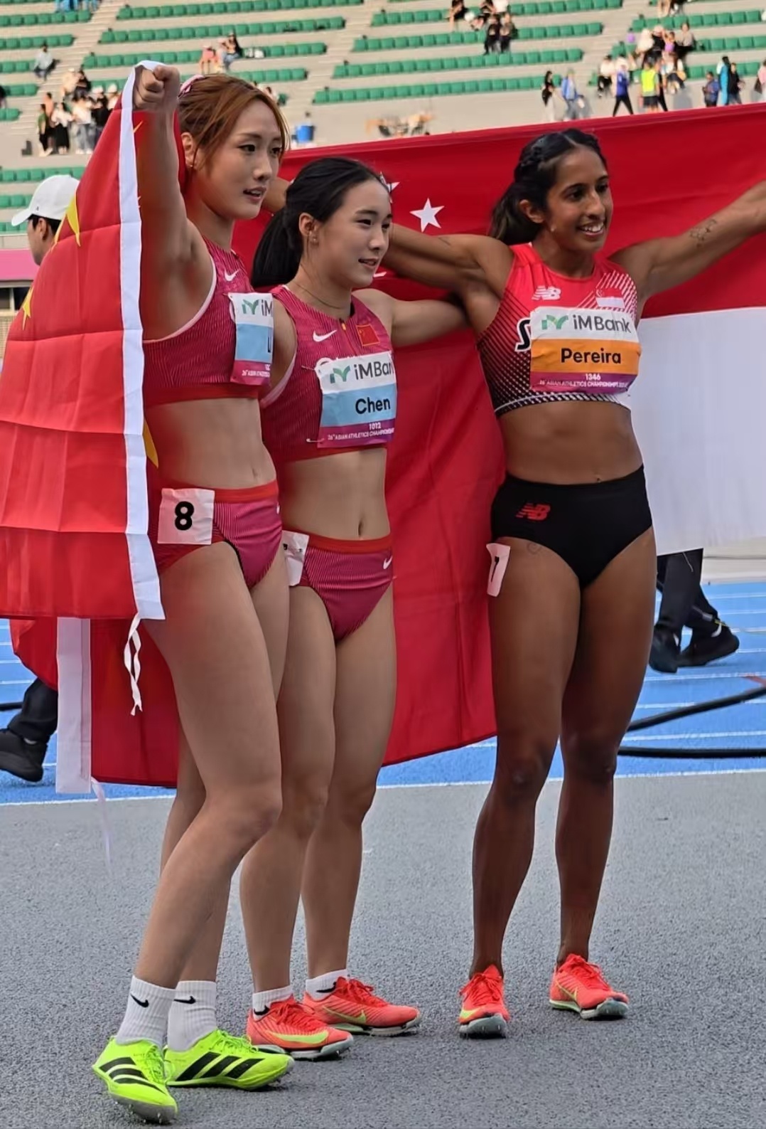 牛！亚锦赛女子200m：16岁陈妤颉跑出22秒97，力压对手夺金！