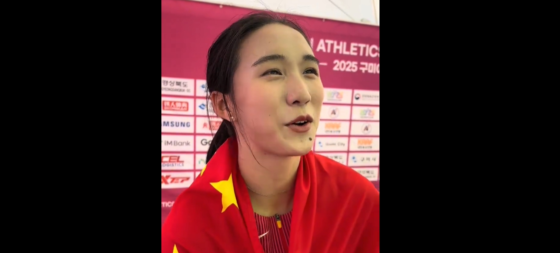 快0.01秒！亚锦赛女子200米：16岁陈妤颉22秒97力压卫冕冠军夺金