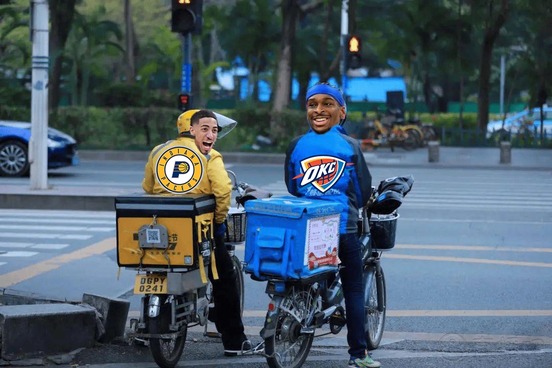 中国的商战打到了大洋彼岸🤣NBA总决赛对阵：美团大战饿了么！