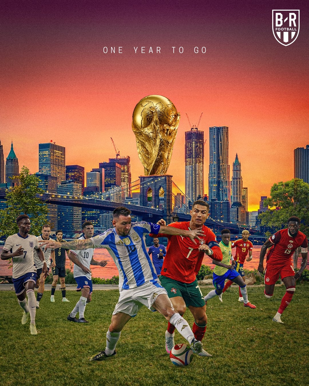 倒计时一周年！2026世界杯夺冠赔率：西巴法英阿前5，德葡荷6