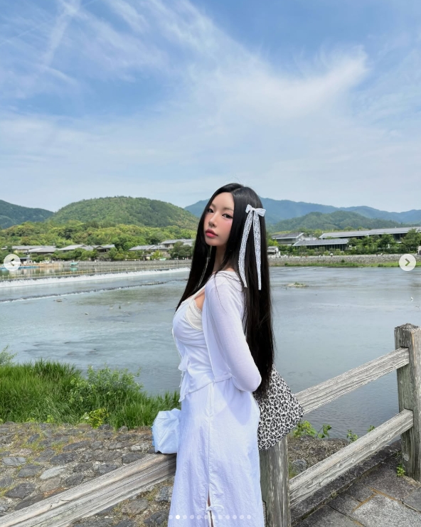 基本上是扎根的！韩国版《完蛋美女》演员发布了一张照片：京都Ootd！