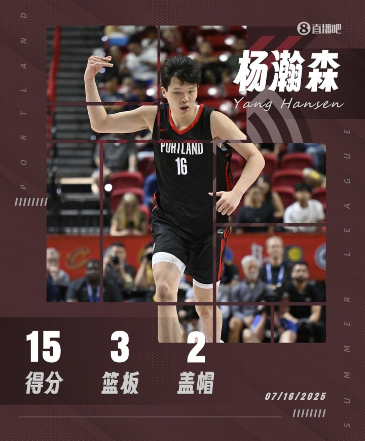 得分创新高!杨瀚森15分3板2助1断2帽!3记三分惊艳全场