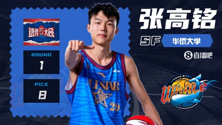 東南王MVP！CBA選秀大會：四川第八順位選中華僑張高銘！