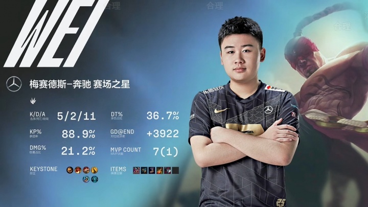 恩怨起源？21年世界赛资格赛Wei盲僧一脚踢死WE拿下赛点，WE未能晋级S赛