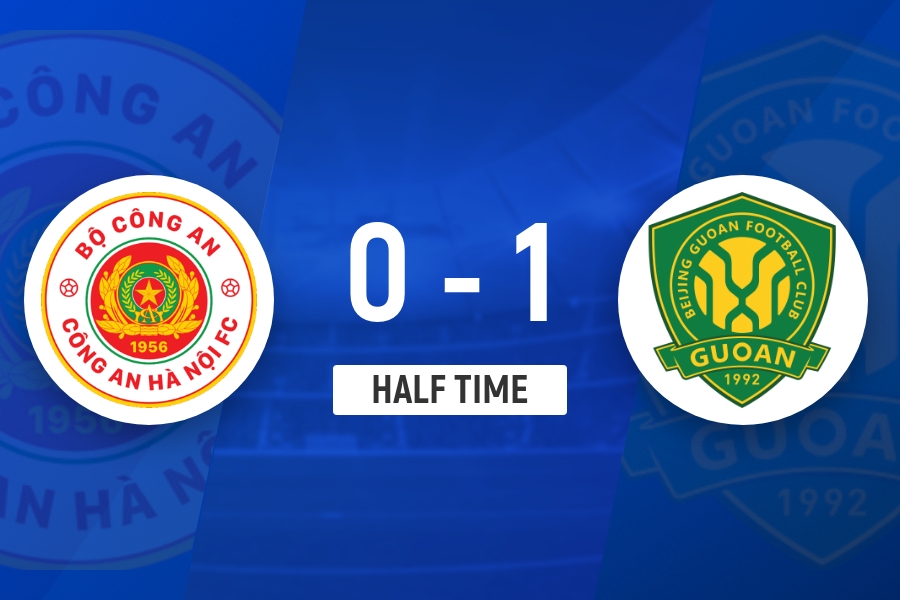 半场-河内公安门将超巨失误林良铭破门张健智扑点 国安暂1-0河内