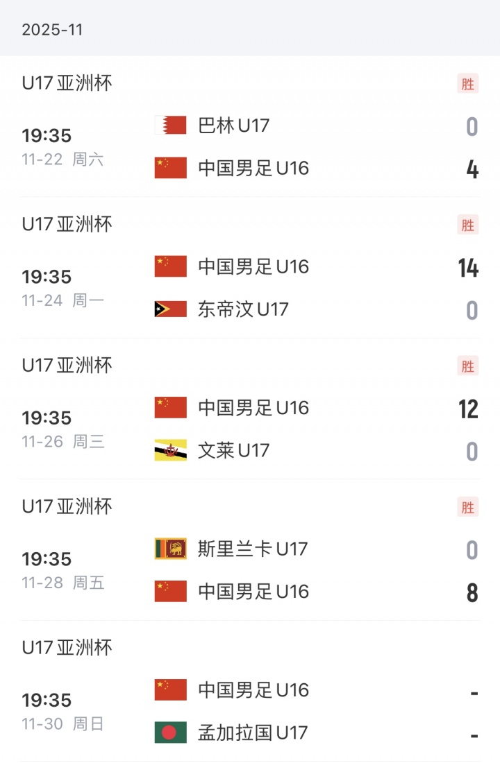 U16国足今晚决战孟加拉国！不败即可晋级明年U17亚洲杯，输球淘汰