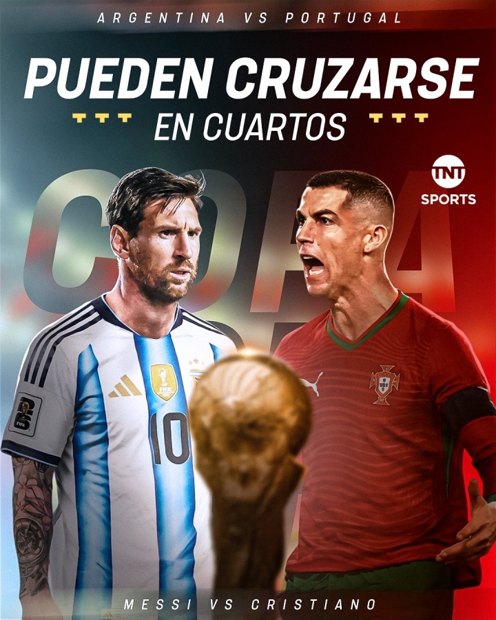 【最新公告】梅罗8强相遇难度不小！梅西可能遇➡️西班牙，C罗