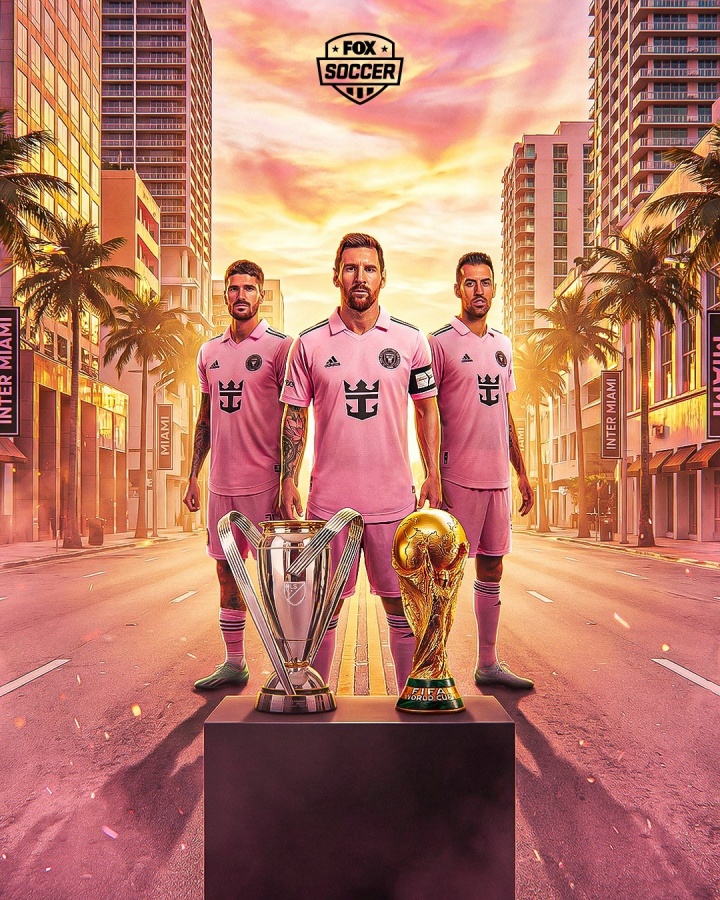 创造历史🏆梅西德保罗布斯克茨夺MLS总冠军+世界杯 史上仅此3人