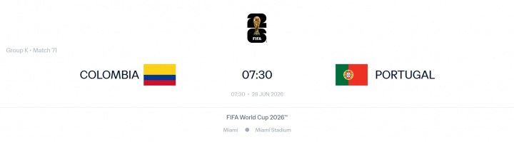 C罗去梅西主场比赛！葡萄牙小组赛末轮将在迈阿密迎战哥伦比亚