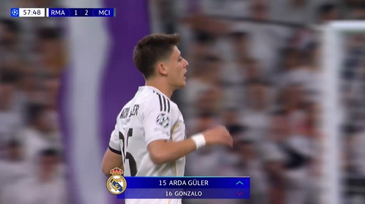 阿隆索58分钟开始换人，居莱尔换下贡萨洛·加西亚