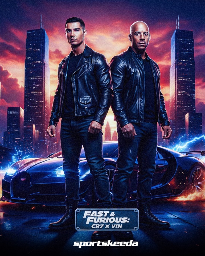 【体育资讯】总裁出演速激？范·迪塞尔晒与C罗合影：我们为他写了个角色(图2)