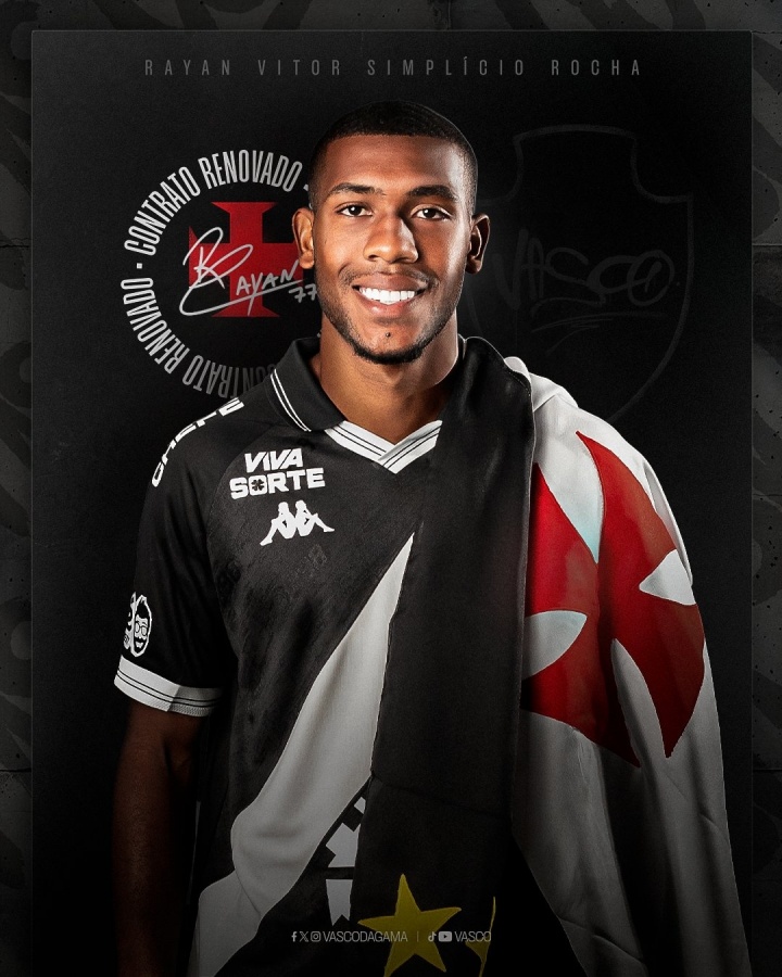 【球迷看点】官方：19岁前锋拉扬与瓦斯科达伽马续约到28年底