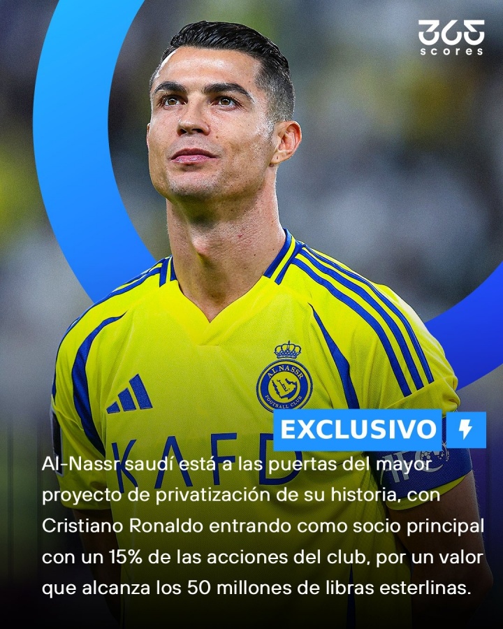 [有趣体育]外媒：C罗将成为利雅得胜利股东！5000万镑15