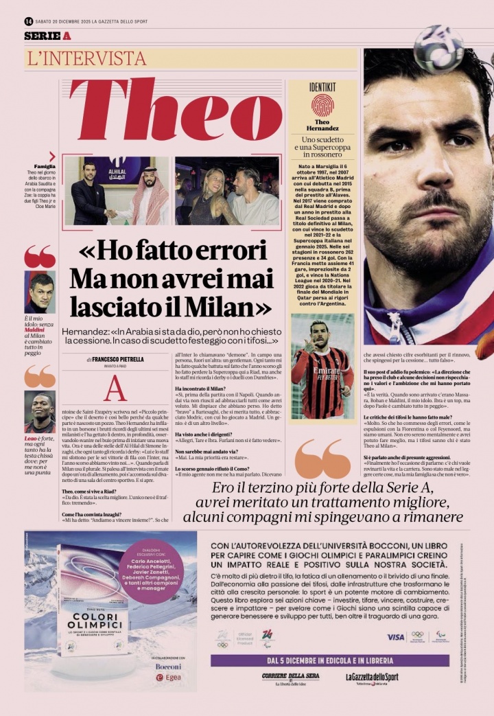 【精彩资讯】特奥：从没打算离开米兰，说我续约要价过高和想转会全是谎言(图3)