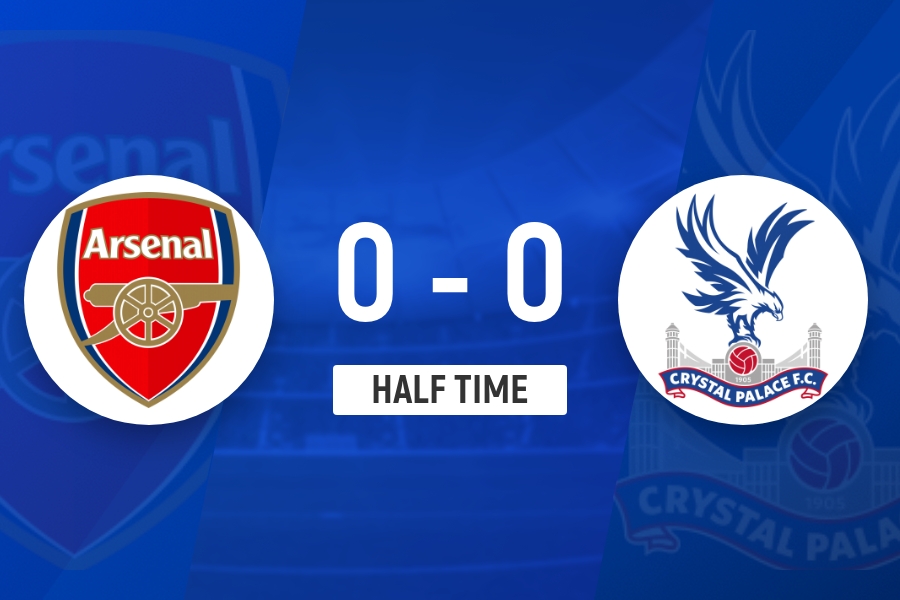 半场-阿森纳0-0水晶宫 马杜埃凯三失良机热苏斯造险